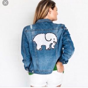 Ivory Ella jean jacket NWOT